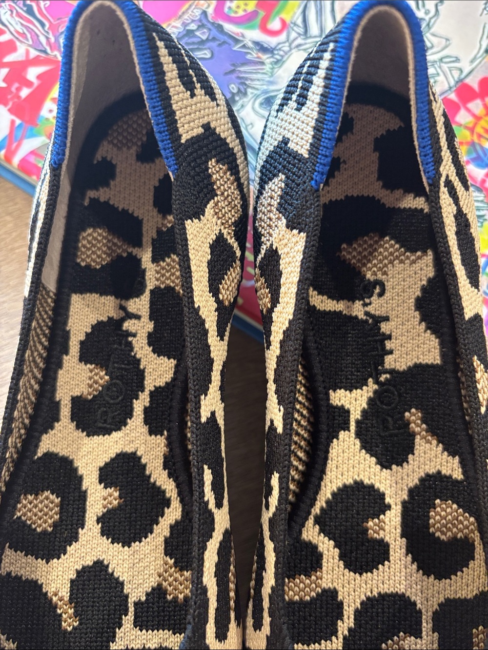 Rothy's Leopard-Print Pointed Toe Flats, new without box - Picture 2 of 4